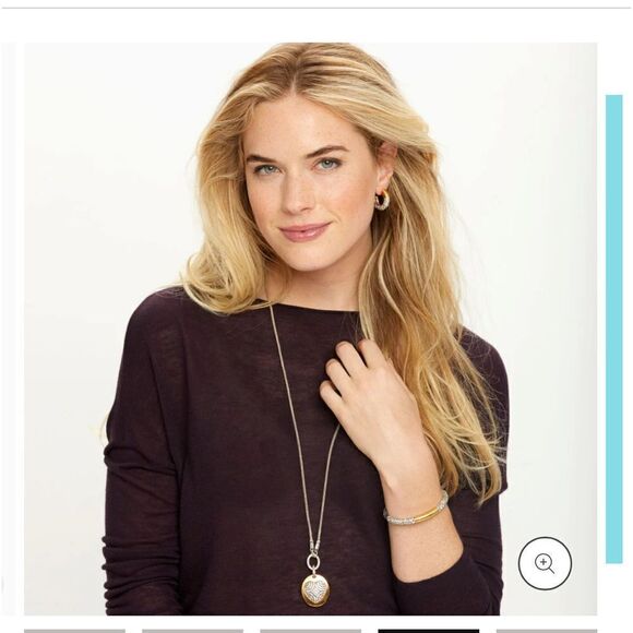 Brighton Anatolia Heart Reversible Long Necklace NWT - Picture 5 of 9